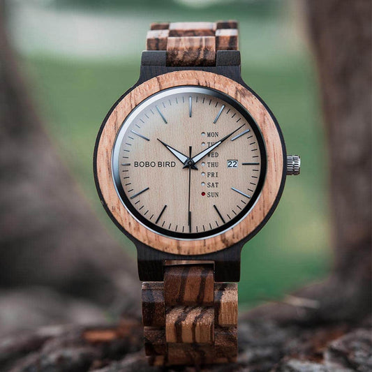 BOBO BIRD Wooden Watch, Sunset Light