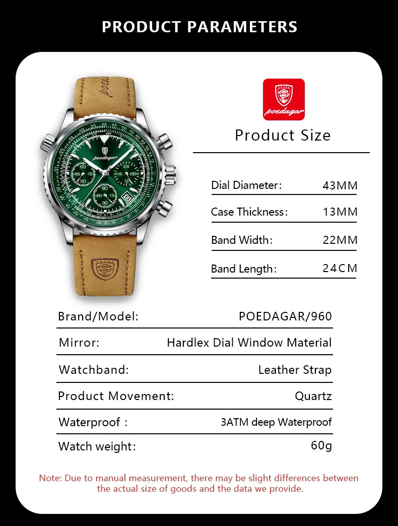 Poedagar 960 Luxury Watch